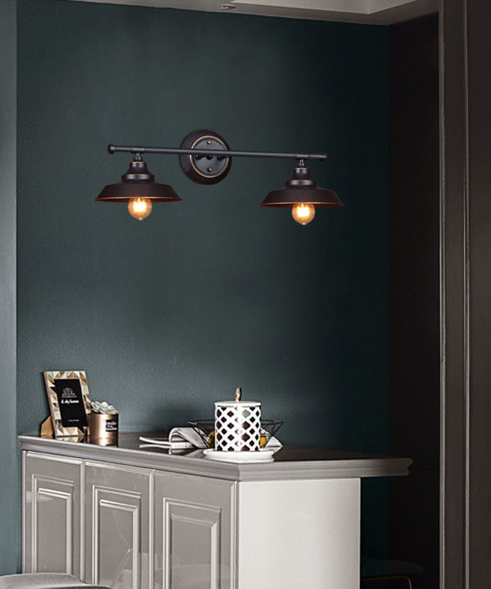 Spresso Barn Barn Wall Donce en luz de pared de hierro retro de estilo retro industrial para el baño