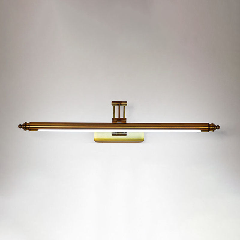 Stainless-Steel Linear LED Wall Light in Modern Simplicity Plastic Extendable Wall Lamp for Bathroom