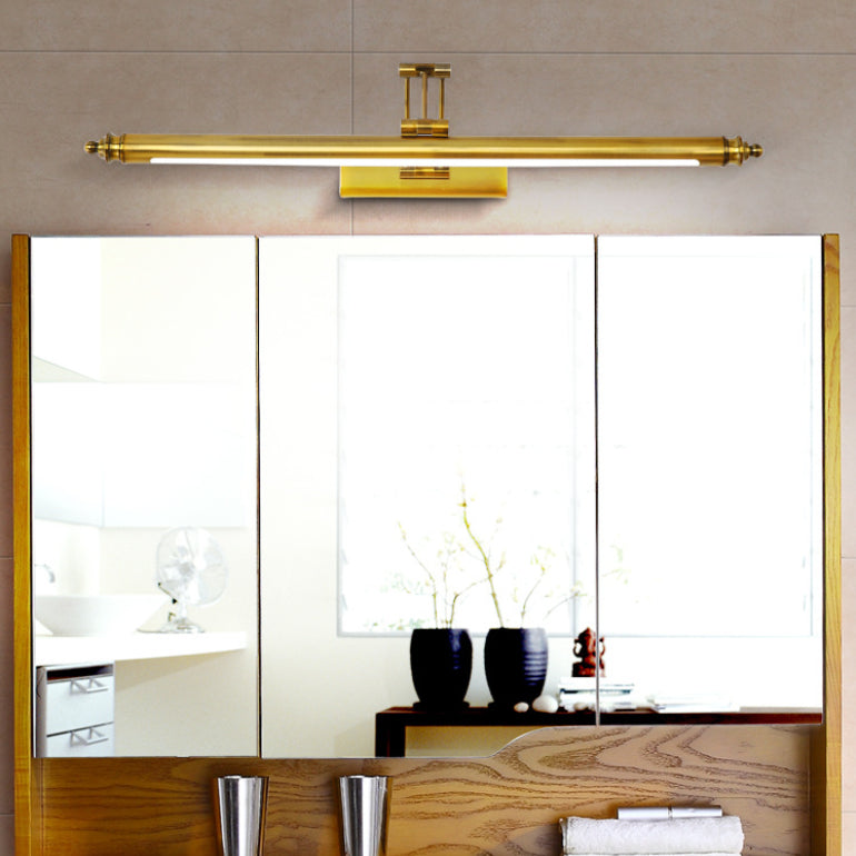 Stainless-Steel Linear LED Wall Light in Modern Simplicity Plastic Extendable Wall Lamp for Bathroom