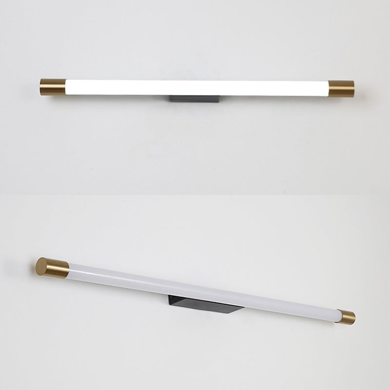 Gold Linear LED Wall Lamp in Modern Concise Style Aluminium Wall Light with Acrylic Shade
