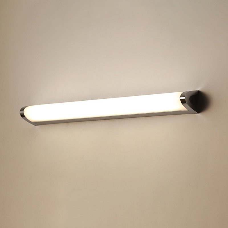 Lampada a parete a LED lineare argento in moderna luce murale in alluminio in stile minimalista con tonalità acrilica