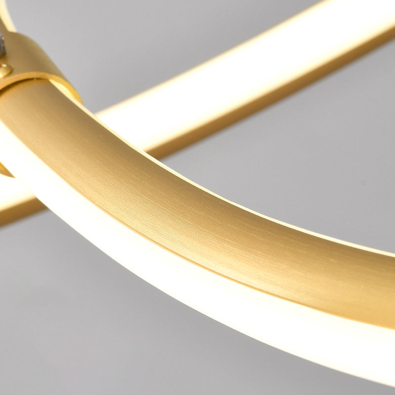 2 kleur optioneel moderne kroonluchter gedraaid kroonluchter voor slaapkamer in de woonkamer