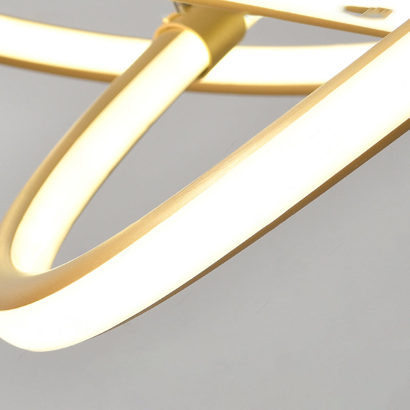 2 kleur optioneel moderne kroonluchter gedraaid kroonluchter voor slaapkamer in de woonkamer