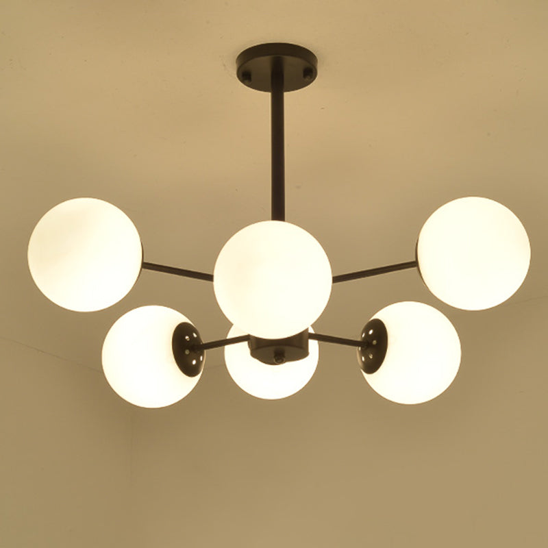 2 colori opzionale moderno lampadario glassati in vetro lampadario per la camera da letto del soggiorno