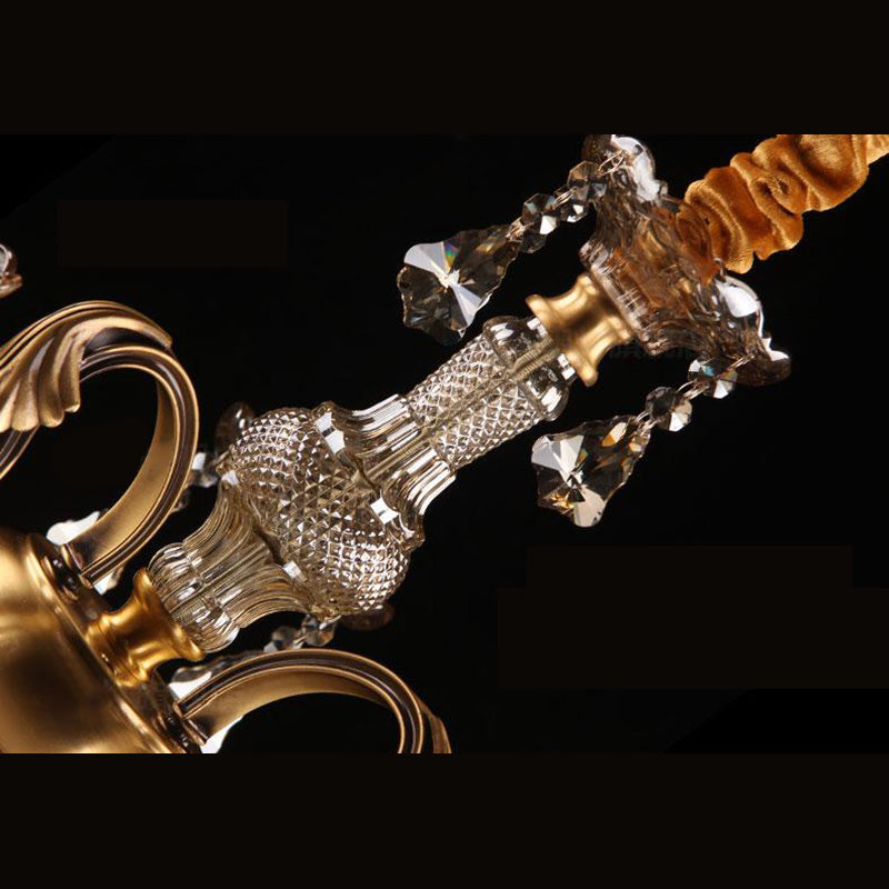 Candle Chandelier Light Fixture Traditional Metal Pendant Lighting for Restaurant