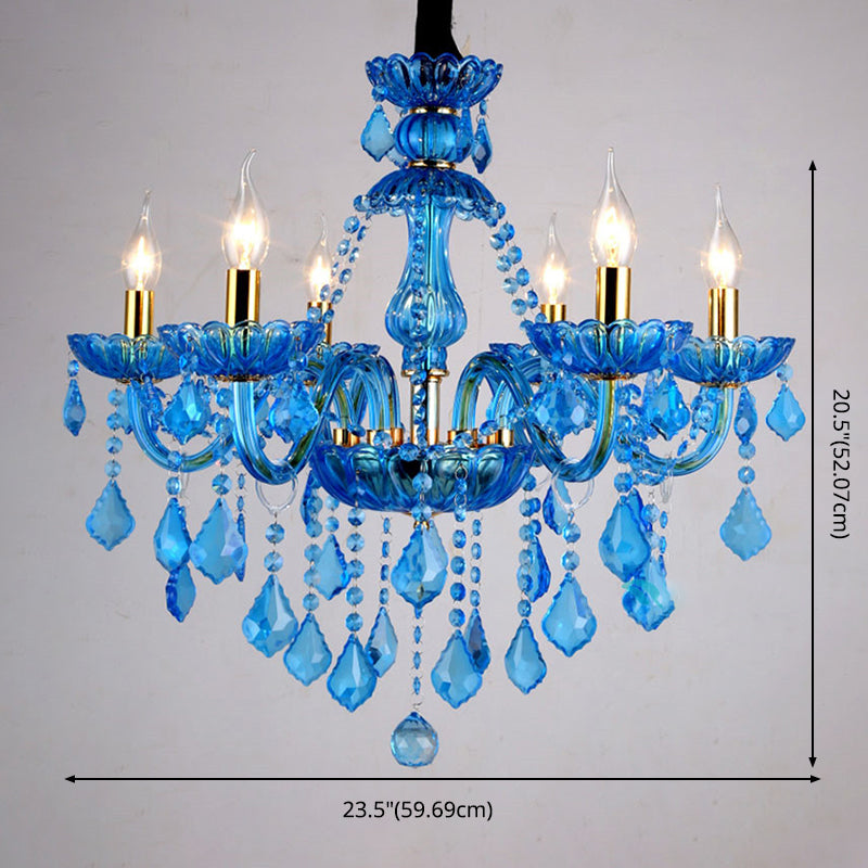 Kerze Kronleuchter Leuchte Traditionelle Kristallheizbeleuchtung für das Restaurant