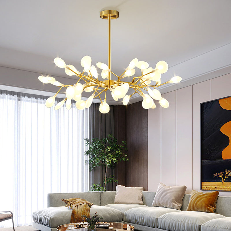 Foglie Lampada lampada lampada da design moderno illuminazione a sospensione acrilica per il ristorante