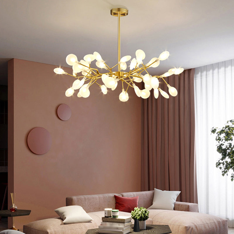 Foglie Lampada lampada lampada da design moderno illuminazione a sospensione acrilica per il ristorante