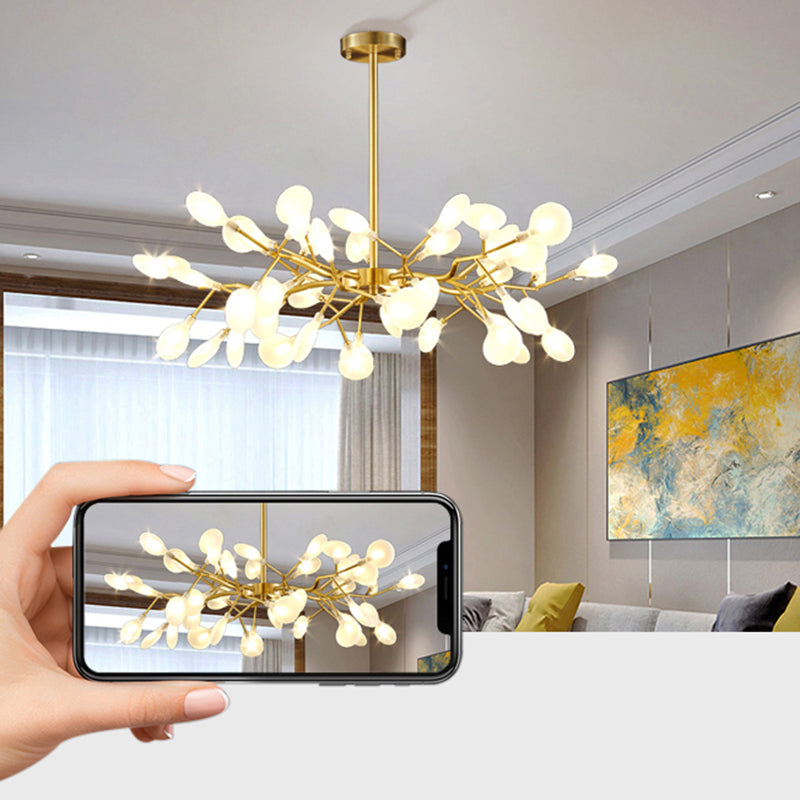 Foglie Lampada lampada lampada da design moderno illuminazione a sospensione acrilica per il ristorante