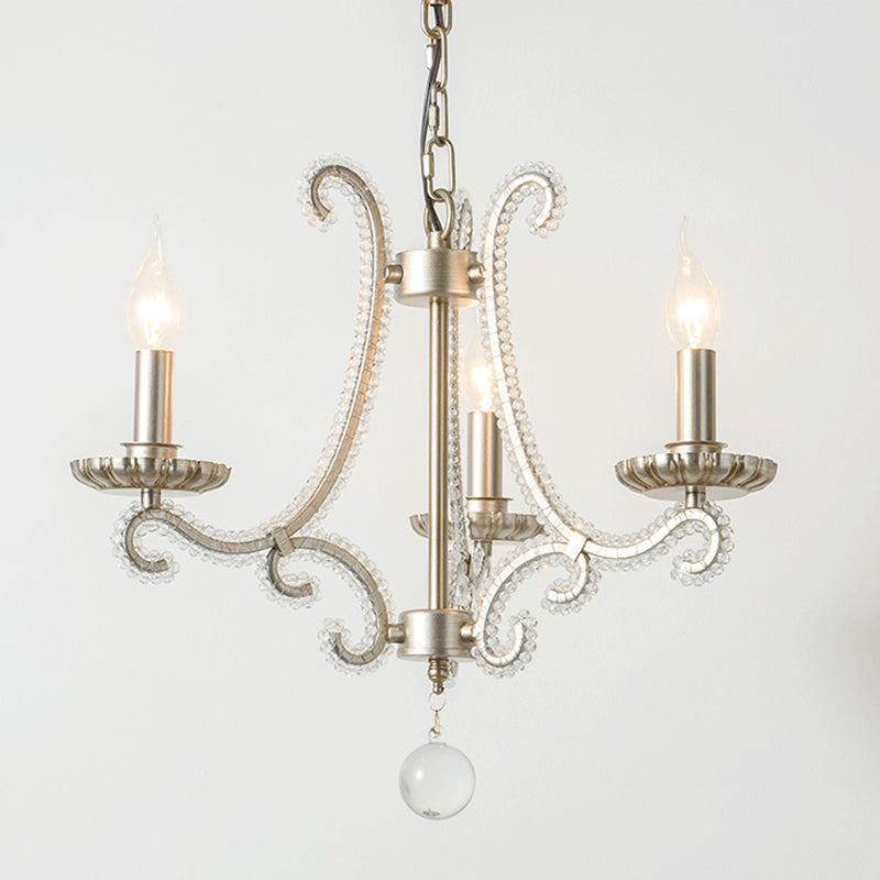 Candle Chandelier Light Fixture Traditional Metal Pendant Lighting for Restaurant