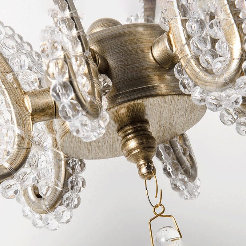 Candle Chandelier Light Fixture Traditional Metal Pendant Lighting for Restaurant