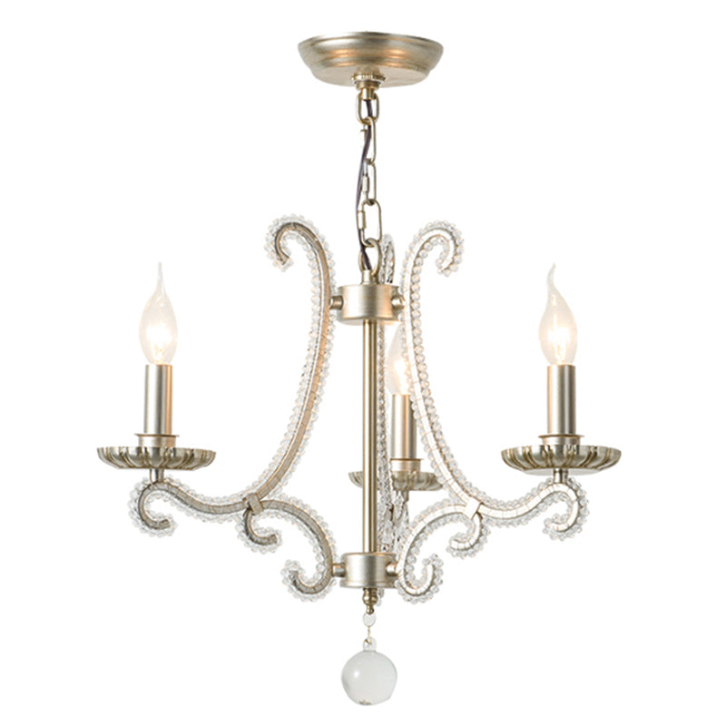Candle Chandelier Light Fixture Traditional Metal Pendant Lighting for Restaurant