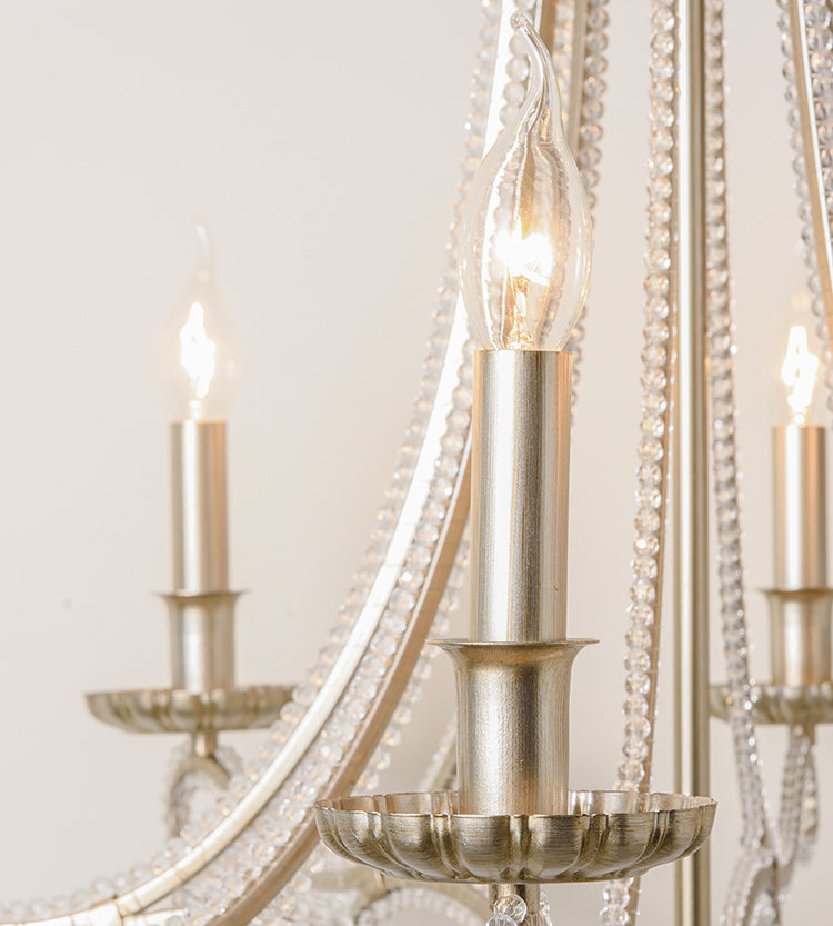 Candle Chandelier Light Fixture Traditional Metal Pendant Lighting for Restaurant