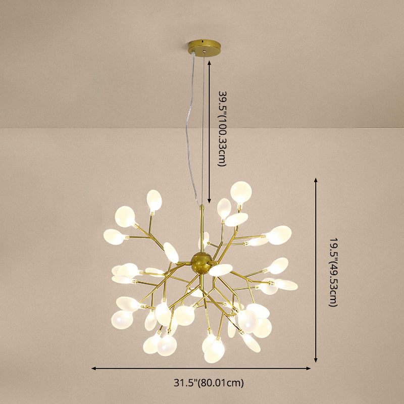 Firefly Chandelier Light Fixture Modern Designer Glass Pendant Lighting for Restaurant