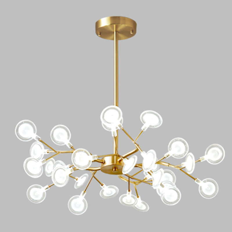 Foglie Lampada lampada lampada da design moderno illuminazione a sospensione acrilica per il ristorante