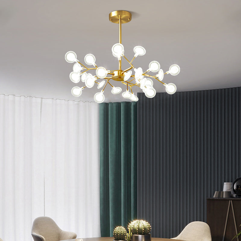 Foglie Lampada lampada lampada da design moderno illuminazione a sospensione acrilica per il ristorante