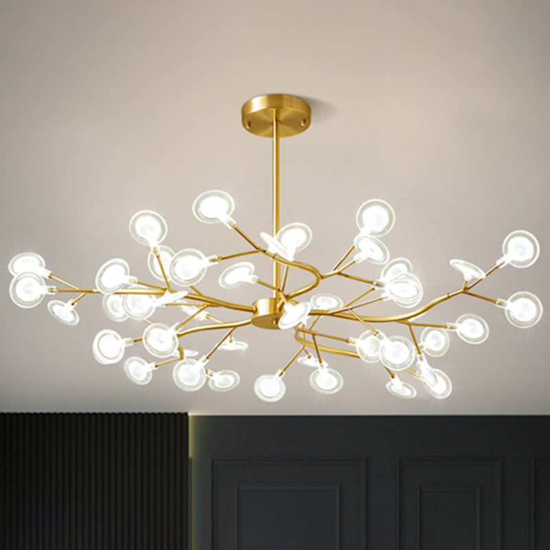 Foglie Lampada lampada lampada da design moderno illuminazione a sospensione acrilica per il ristorante