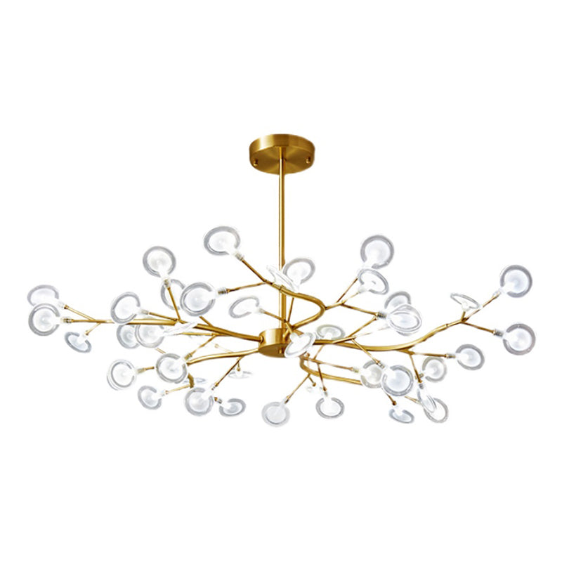 Foglie Lampada lampada lampada da design moderno illuminazione a sospensione acrilica per il ristorante