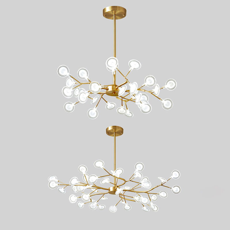 Foglie Lampada lampada lampada da design moderno illuminazione a sospensione acrilica per il ristorante