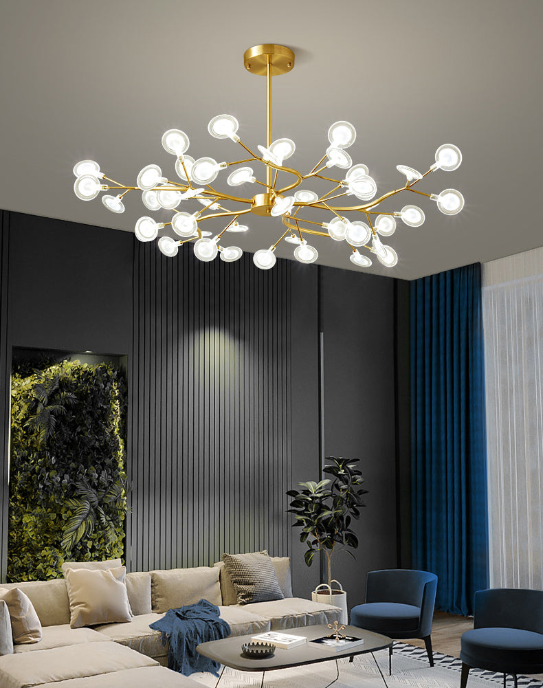 Foglie Lampada lampada lampada da design moderno illuminazione a sospensione acrilica per il ristorante