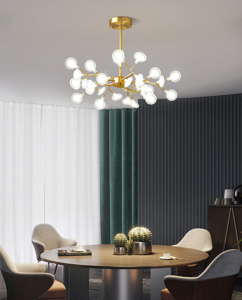 Foglie Lampada lampada lampada da design moderno illuminazione a sospensione acrilica per il ristorante