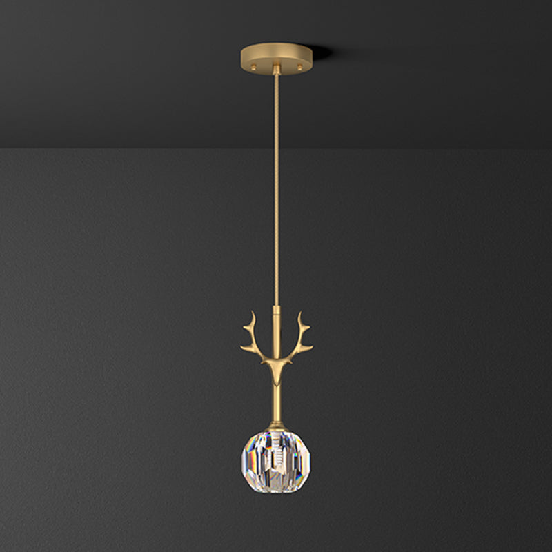 Bloc de cristal sphérique Hanging Light Simplicité