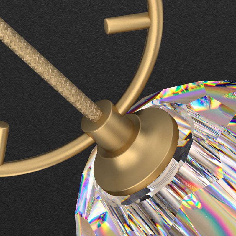 Bloc de cristal sphérique Hanging Light Simplicité