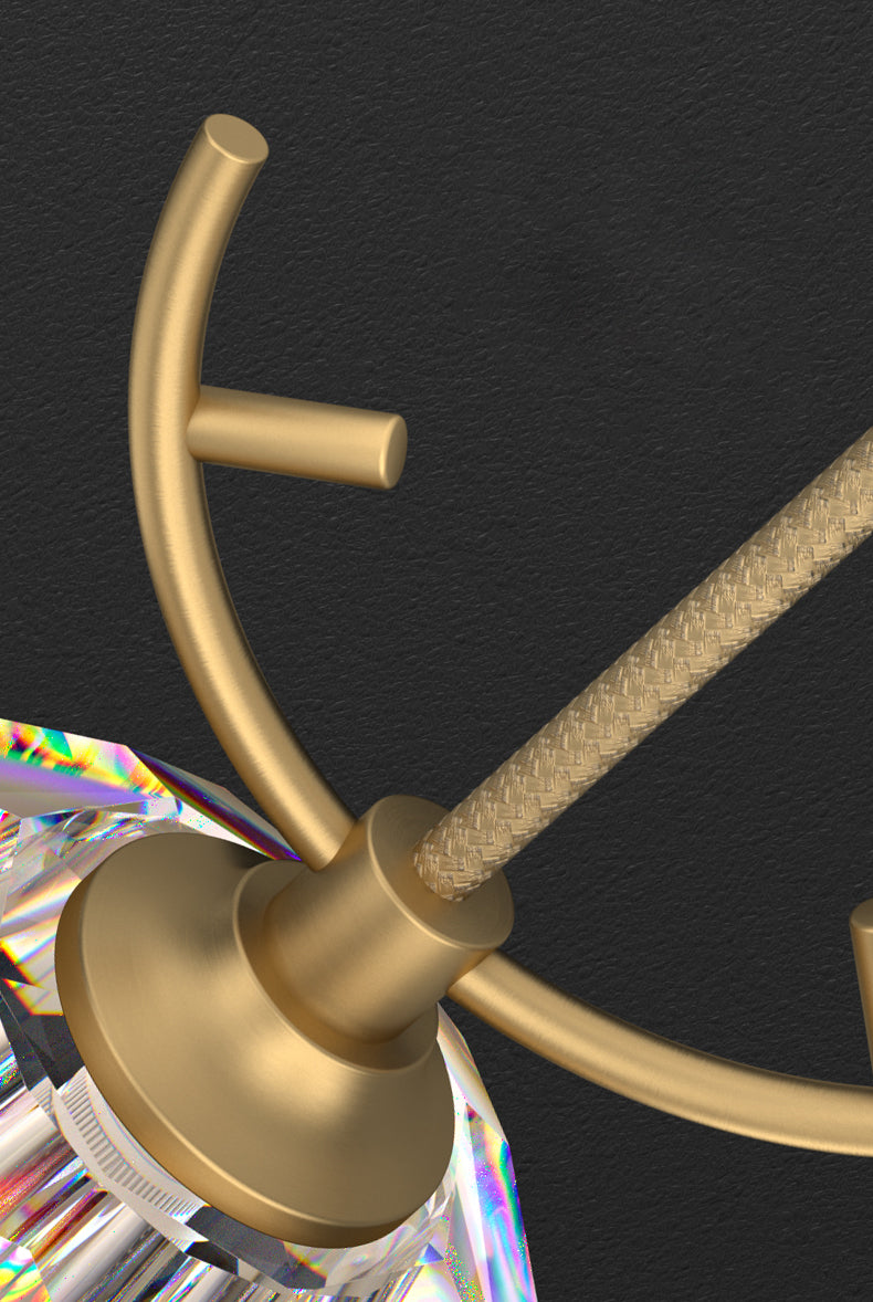 Bloc de cristal sphérique Hanging Light Simplicité