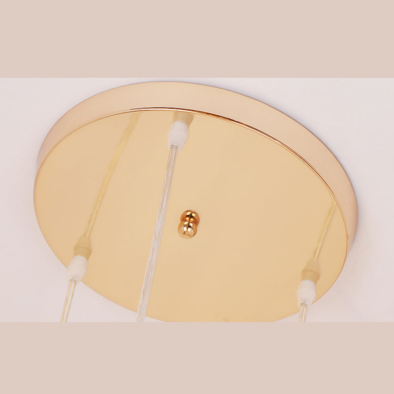 Lampe à suspension sphérique nordique lampe à manger en cristal Pendant Light en noir