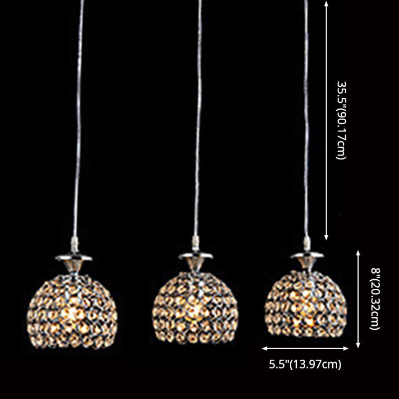 Éclairage de plafond de salon à pendentif de suspension minimaliste