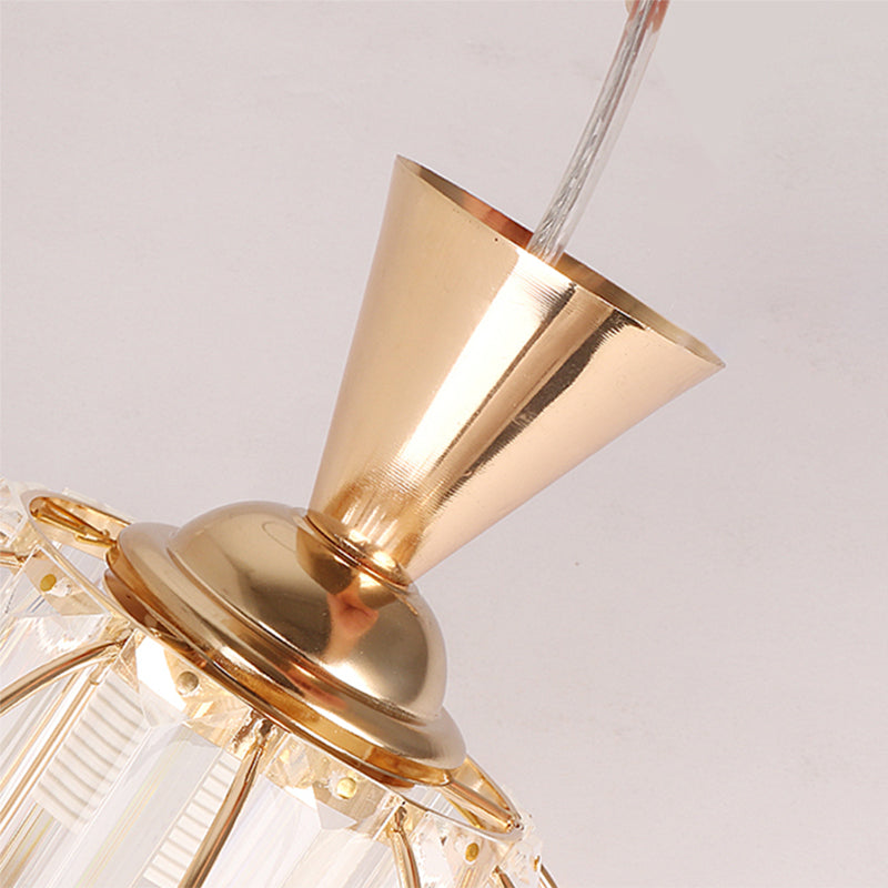 Lanterne salle à manger suspendue à la lumière du luminaire cristallin