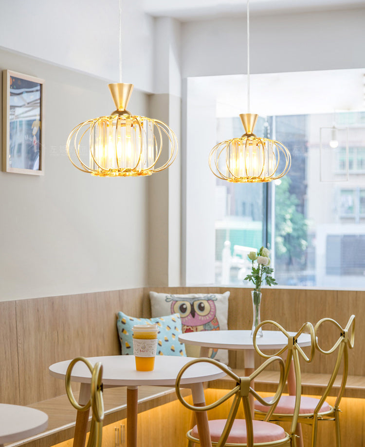 Lanterne salle à manger suspendue à la lumière du luminaire cristallin