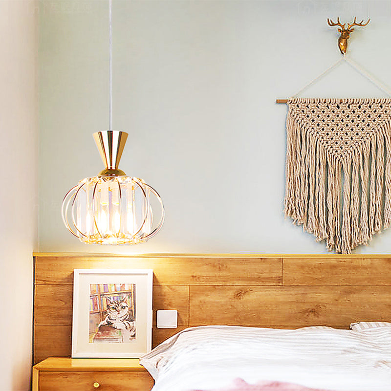 Lanterne salle à manger suspendue à la lumière du luminaire cristallin