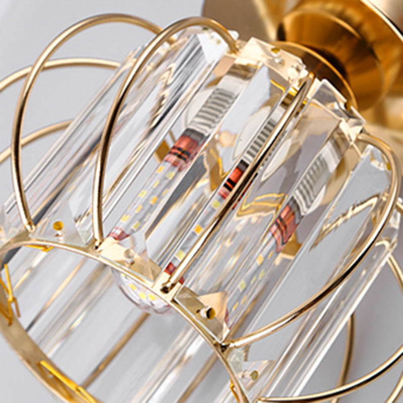 Lampada a sospensione sferica a sospensione modernismo cristallo a 1 lucciola lampada a goccia