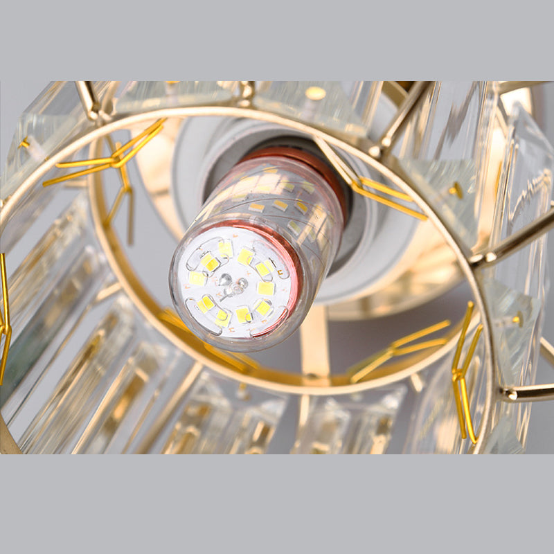 Lampada a sospensione sferica a sospensione modernismo cristallo a 1 lucciola lampada a goccia