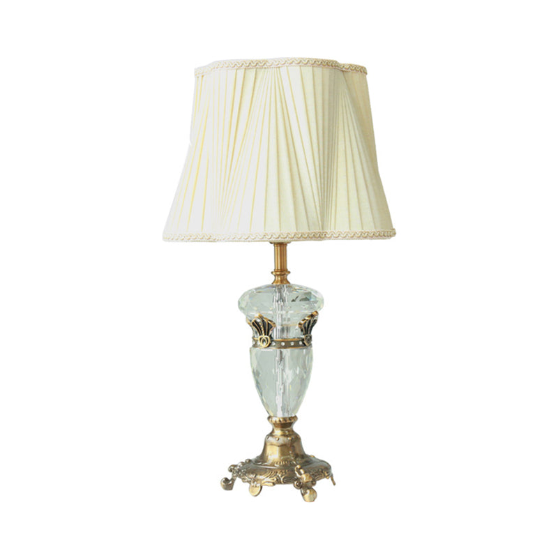 1 lampe de chevet de tissu clair