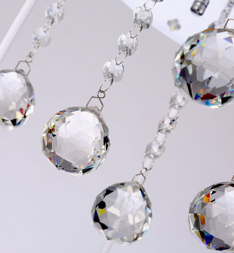 Cluster sphère pendentif léger nordique cristal 3 bulb lempe suspension du plafond