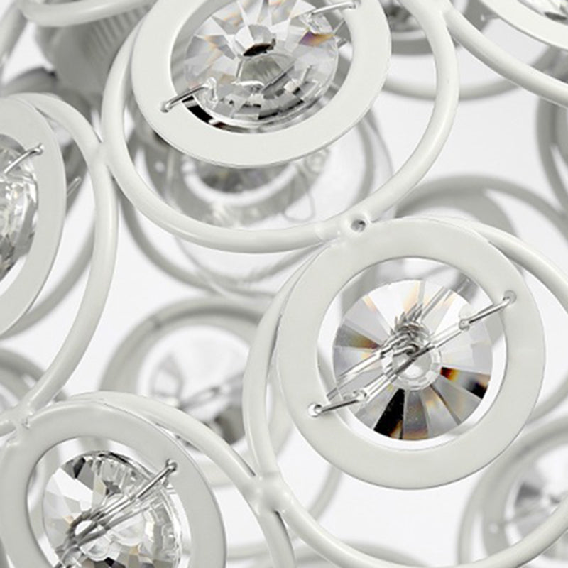 Lampe à chute de salle à manger à 3 têtes de lumière multi-pendentif moderne avec une teinte cristalline mondiale