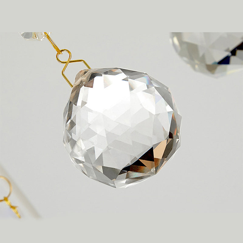 Cluster à ananas doré Éclairage pendentif éclairage moderniste cristal de lampe suspendue