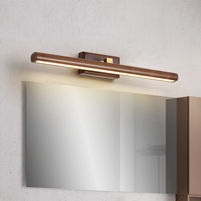 Lineaire wandlicht SCONCE HEDENDAAGE HOUTE LED BADADHAIL WANDELLICHTING BELAND IN BRUIN