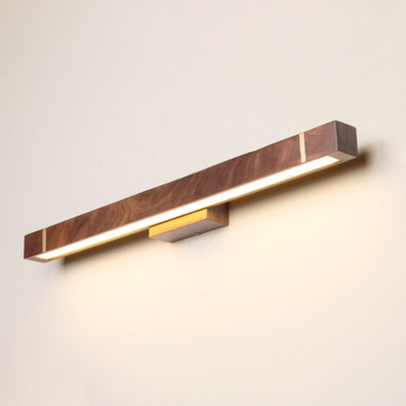 Lineaire wandlicht SCONCE HEDENDAAGE HOUTE LED BADADHAIL WANDELLICHTING BELAND IN BRUIN