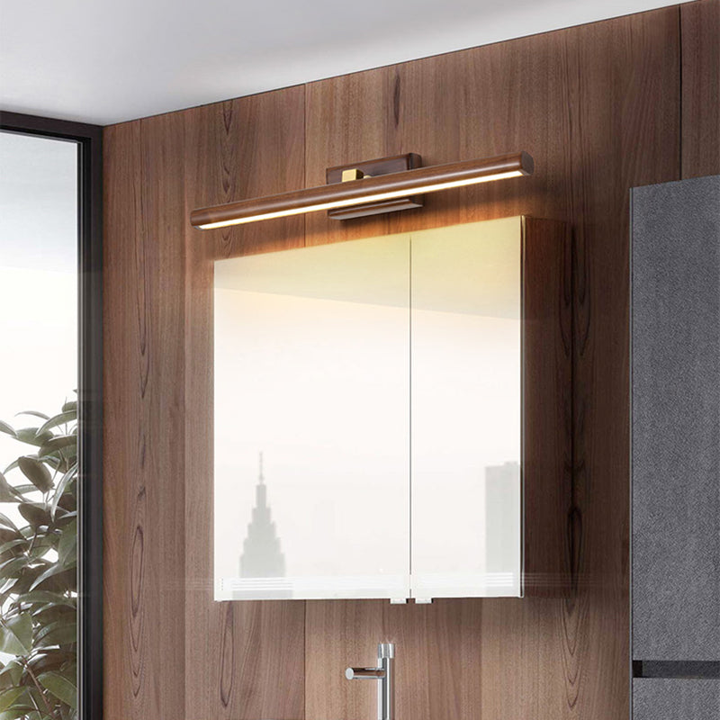 Lineaire wandlicht SCONCE HEDENDAAGE HOUTE LED BADADHAIL WANDELLICHTING BELAND IN BRUIN