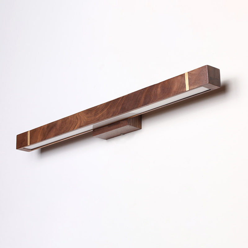 Lineaire wandlicht SCONCE HEDENDAAGE HOUTE LED BADADHAIL WANDELLICHTING BELAND IN BRUIN