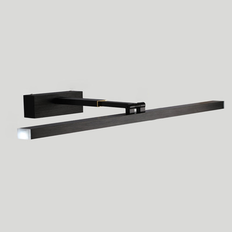 Moderne stijl lineaire wand sconce verlichting metalen led badkamer wandlamp in zwart