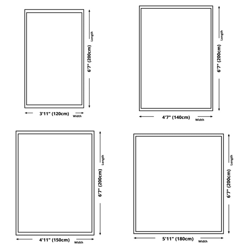 Gray Simple Indoor Carpet Polyester Geometric Rug Anti-Split Backing Area Rug for Home Decoration