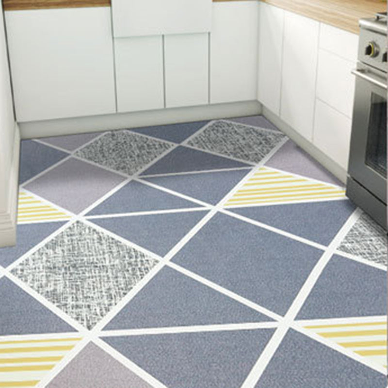 Gray Simple Indoor Carpet Polyester Geometric Rug Anti-Split Backing Area Rug for Home Decoration