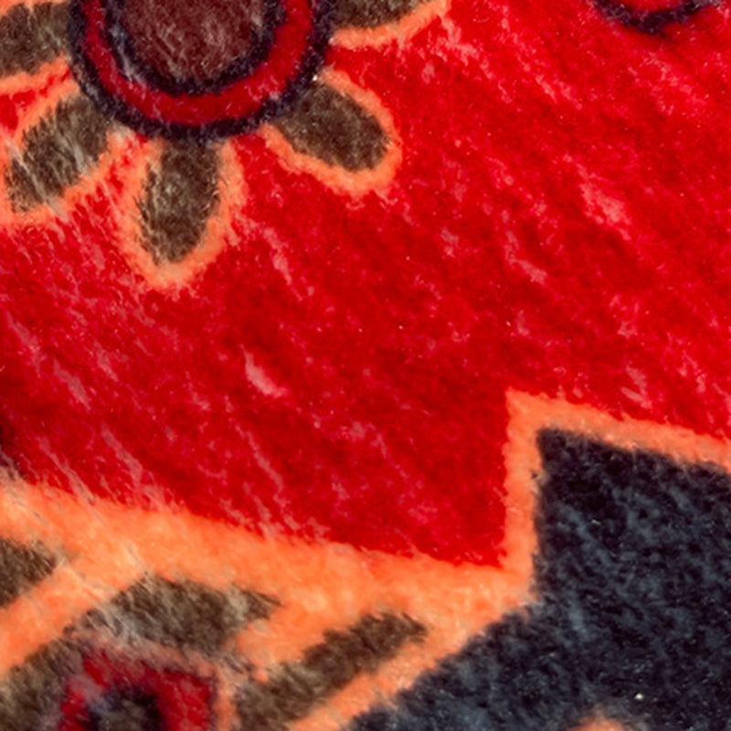 Contemporary Indoor Carpet Contrast Panel Geometric Area Rug Polyester Carpet with Non-Slip Backing