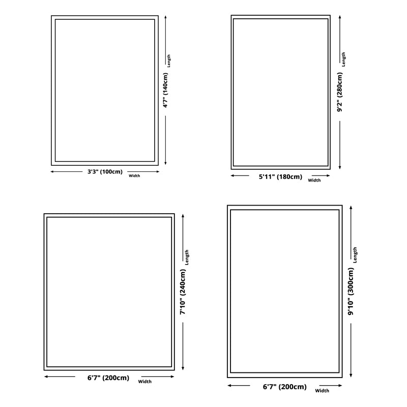 Contemporary Geometry Print Rug Polyester Indoor Carpet Stain Resistant Area Rug for Home Decoration