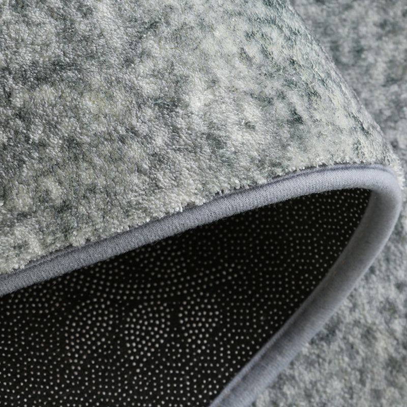 Fancy Gray Tone Indoor Rug Geometry Print Rug Polyester Stain Resistant Living Room Rug