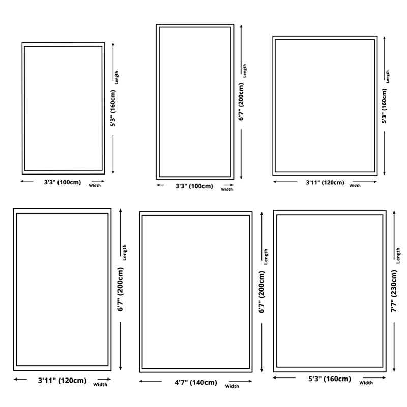 Modern Indoor Room Carpet Blue Medallion Indoor Rug Polyester Non-Split Backing Area Rug